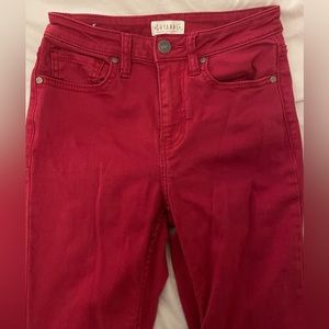 Shyanne Red Flare Jeans